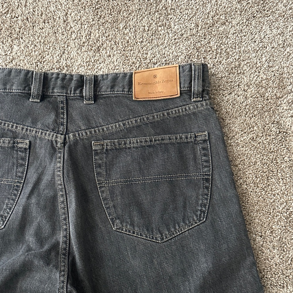 Ermenegildo Zegna- Men's Classic Black Jeans - Picture 10 of 16